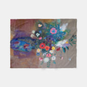Bouquet der Blume, Redon Fleecedecke (Vorderseite (Horizontal))