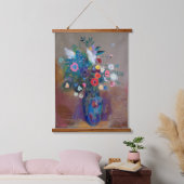 Bouquet der Blume, Redon Wandteppich Mit Holzrahmen (Schlafzimmer)