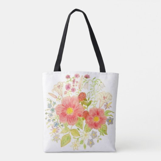 Bouquet der Blume Tote Tasche (Rückseite)