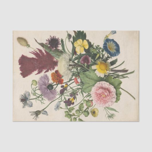 Bouquet der Blume von Anonymous Seidenpapier (Vorderseite)