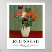 Bouquet der Blume von Henri Rousseau Poster (Vorne)