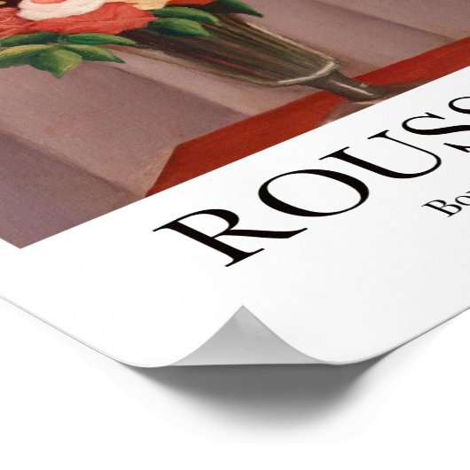 Bouquet der Blume von Henri Rousseau Poster (Ecke)