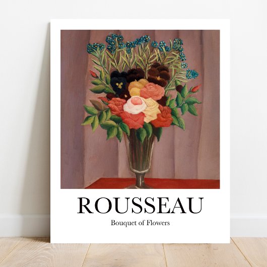 Bouquet der Blume von Henri Rousseau Poster
