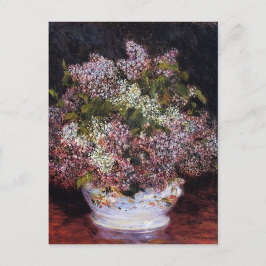 Bouquet der Blume von Renoir Postkarte (Vorderseite)