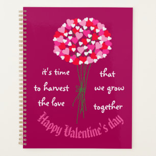 Bouquet der Liebe Blume Valentinstag Planer