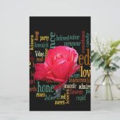 Bouquet der Liebe: Ein herzlicher Ausdruck Briefpapier (Stehend Vorderseite)