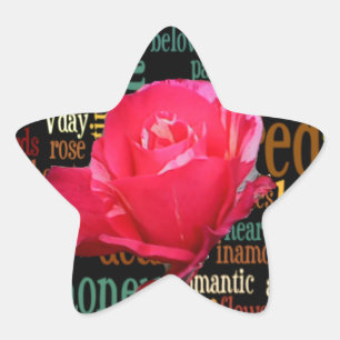 Bouquet der Liebe: Ein herzlicher Ausdruck Stern-Aufkleber