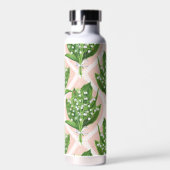 Bouquet der Lilie des Tals Blume auf rosa Trinkflasche (Rechts)