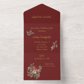 Bouquet der Rose All In One Einladung (Innen Boden)