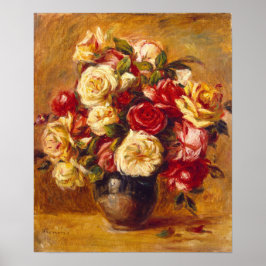 Bouquet der Rose, Auguste Renoir Poster