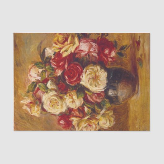 Bouquet der Rose, Auguste Renoir Seidenpapier (Vorderseite)