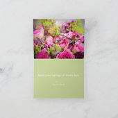 Bouquet der Rose Dankeskarte (Innenseite)