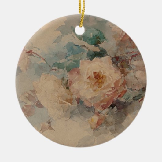 Bouquet der Rose - Franz Bischoff Keramik Ornament (Vorne)