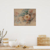 Bouquet der Rose - Franz Bischoff Poster (Küche)
