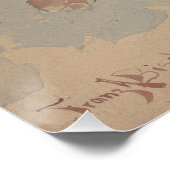 Bouquet der Rose - Franz Bischoff Poster (Ecke)