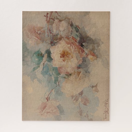 Bouquet der Rose - Franz Bischoff Puzzle (Vertikal)