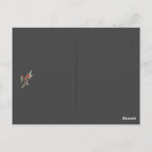 Bouquet der Rose Gefallen Tags Postkarte (Rückseite)