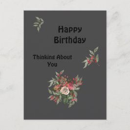 Bouquet der Rose Gefallen Tags Postkarte