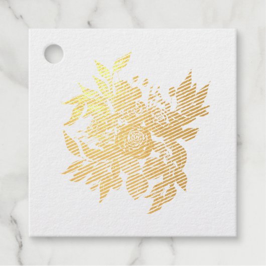 Bouquet der Rose Geschenkanhänger (Vorderseite)