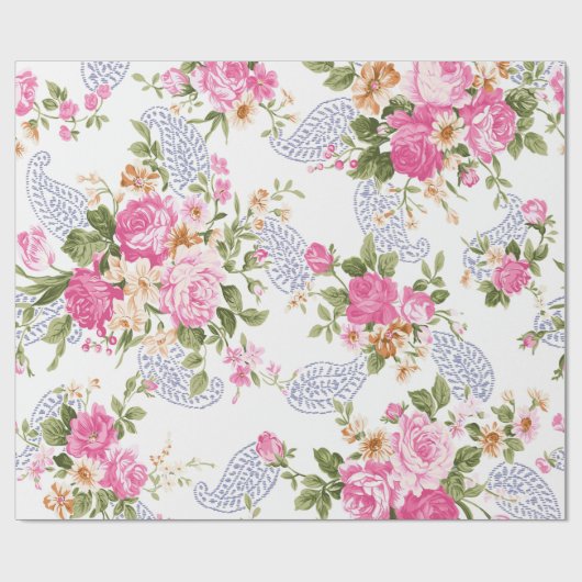 Bouquet der Rose Geschenkpapier (Flach)