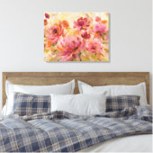 Bouquet der Rose Leinwanddruck (Insitu (Schlafzimmer))