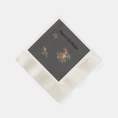 Bouquet der Rose Paper Napkin Serviette (Ecke)