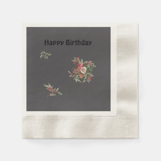 Bouquet der Rose Paper Napkin Serviette (Vorderseite)