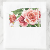 Bouquet der Rose Rechteckiger Aufkleber (Tasche)