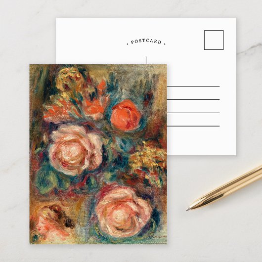 Bouquet der Rose | Renoir Postkarte