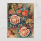 Bouquet der Rose | Renoir Postkarte (Vorderseite)