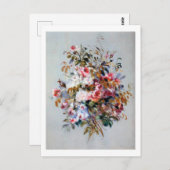 Bouquet der Rose, Renoir Postkarte (Vorne/Hinten)