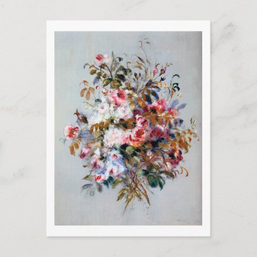 Bouquet der Rose, Renoir Postkarte (Vorderseite)