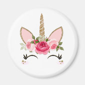 Bouquet der Rose Schwarz und Weiß Magnet (Vorne)