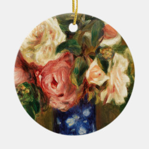 Bouquet der Rose von Renoir Impressionist Malerei Keramik Ornament