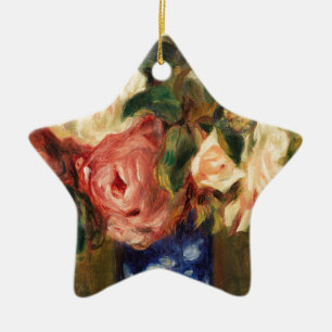 Bouquet der Rose von Renoir Impressionist Malerei Keramik Ornament
