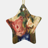 Bouquet der Rose von Renoir Impressionist Malerei Keramik Ornament (Links)