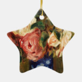 Bouquet der Rose von Renoir Impressionist Malerei Keramik Ornament (Hinten)
