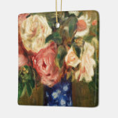 Bouquet der Rose von Renoir Impressionist Malerei Keramikornament (Links)