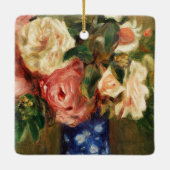 Bouquet der Rose von Renoir Impressionist Malerei Keramikornament (Rückseite)