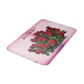 Bouquet der rote Rosen Badematte (Schrägansicht)