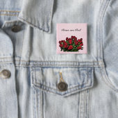 Bouquet der rote Rosen Button (Beispiel)