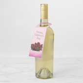 Bouquet der rote Rosen Flaschenanhänger (Angewinkelt)