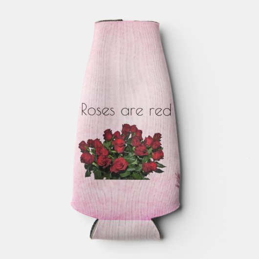 Bouquet der rote Rosen Flaschenkühler (Vorderseite)