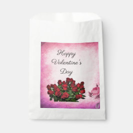 Bouquet der rote Rosen Geschenktütchen