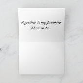 Bouquet der rote Rosen Karte (Innenseite)