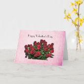 Bouquet der rote Rosen Karte (Gelbe Blume)