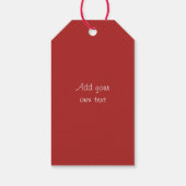 Bouquet der Rote Rosen Vielen Dank Geschenkanhänger (Rückseite)