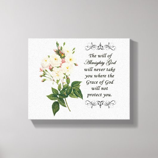 Bouquet der schönen White Roses Leinwand (Vorderseite)