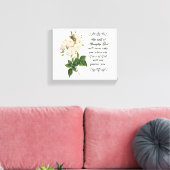 Bouquet der schönen White Roses Leinwand (Insitu (Wohnzimmer))