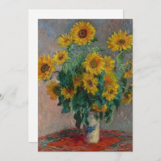 Bouquet der Sonnenblumen | Claude Monet (Vorne/Hinten)